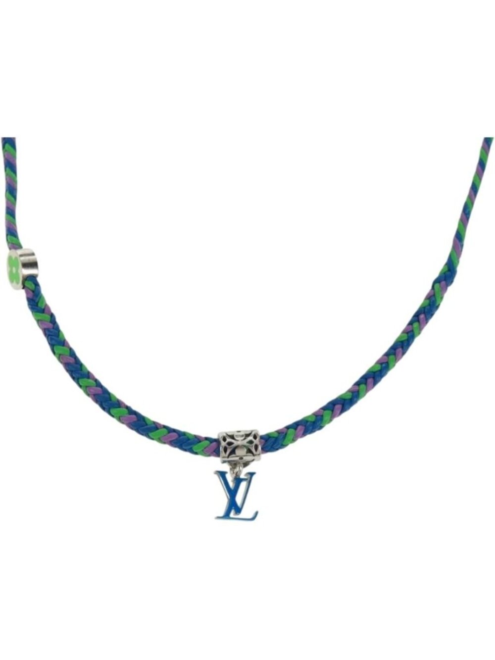 LOUIS VUITTON Brass Friendship Bracelet metal Blue M0967Z